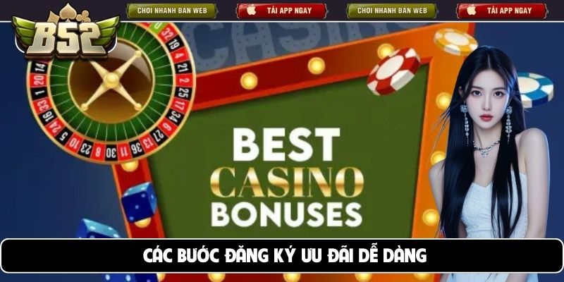 Các bước đăng ký ưu đãi dễ dàng