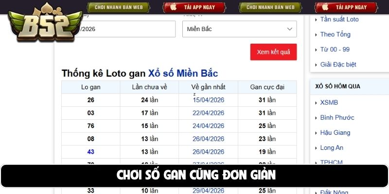 Chơi số gan cũng đơn giản