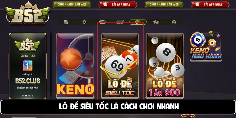 Lô đề siêu tốc là cách chơi nhanh