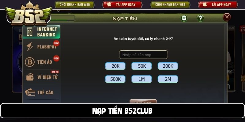 Nạp tiền B52Club