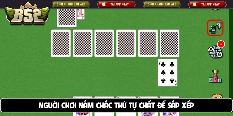 Người chơi nắm chắc thứ tự chất để sắp xếp