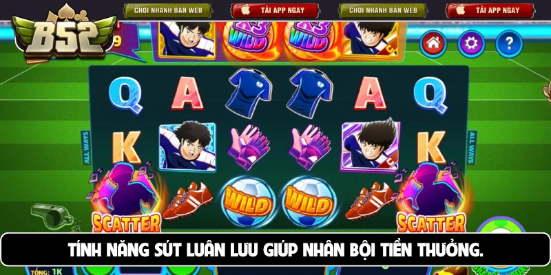 Tính năng Sút luân lưu giúp nhân bội tiền thưởng.